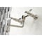 Kingston Brass KS1216PL Wall Mount Bathroom Faucet, Polished Nickel KS1216PL - alternate 2